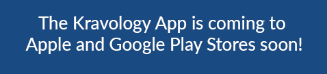 The Kravology App is coming to the Apple App Store and Android Google Play Store soon.